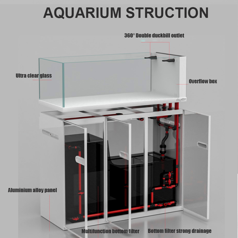 Large Modern Style Glass Fish  - Marine Aquarium Tank For Sale 评论和价格