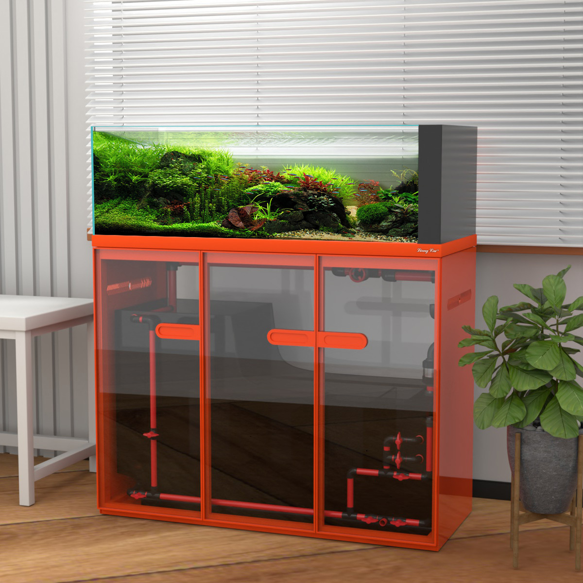 Large Modern Style Glass Fish  - Marine Aquarium Tank For Sale 评论和价格
