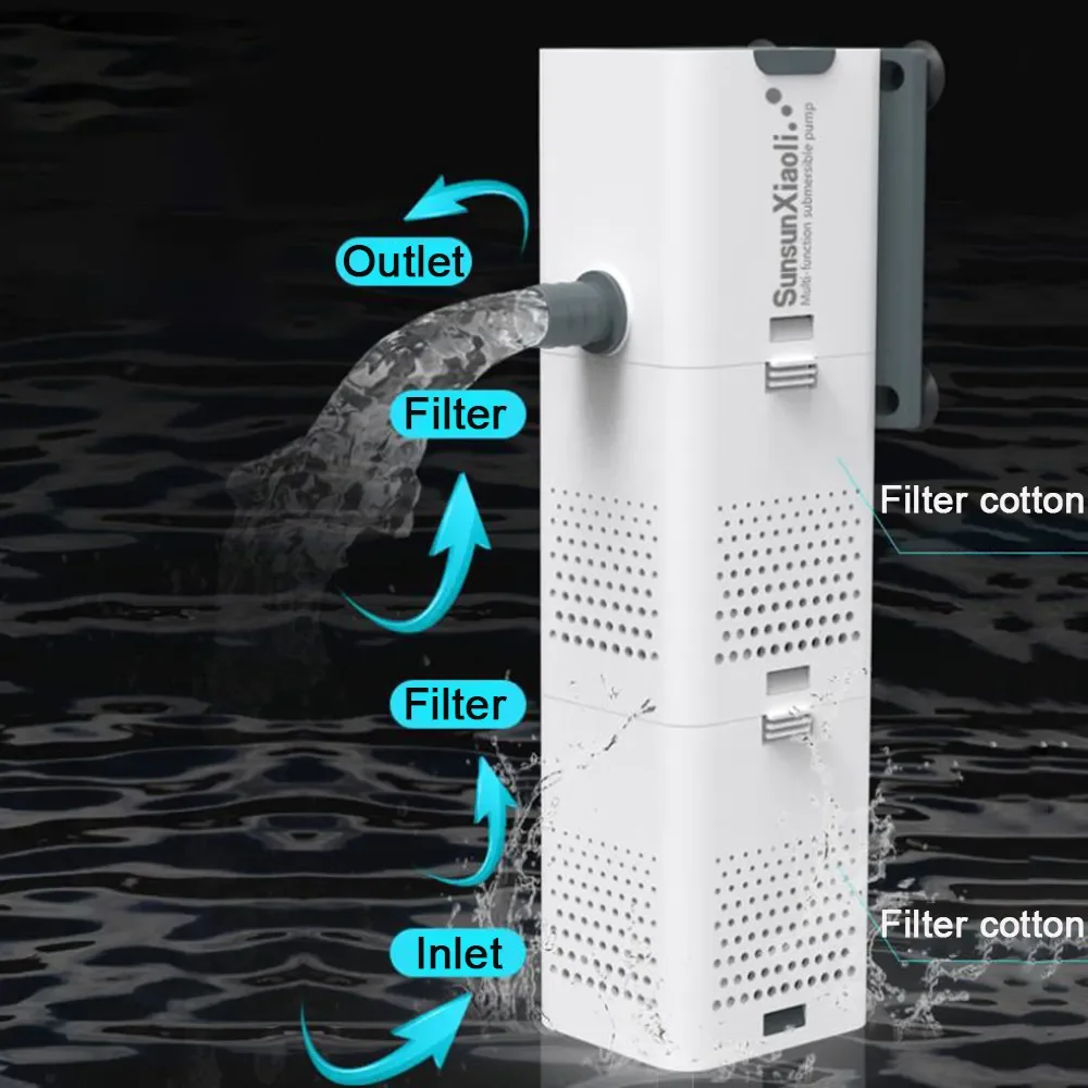 3 In 1 Aquarium Filter Pump Aq - Aquarium Marine Filter 评论和价格